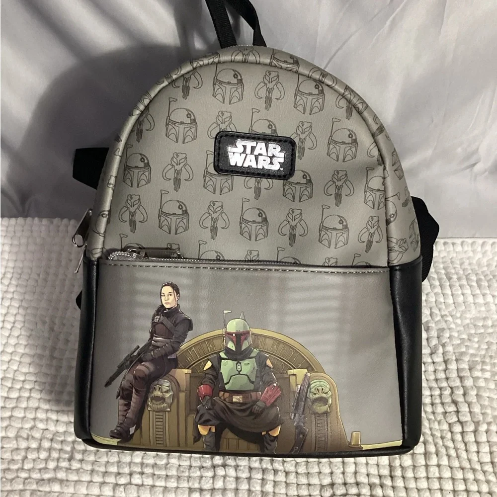 Funko Star Wars The Mandalorian Book of Boba Fett Mini Backpack Bag EUC